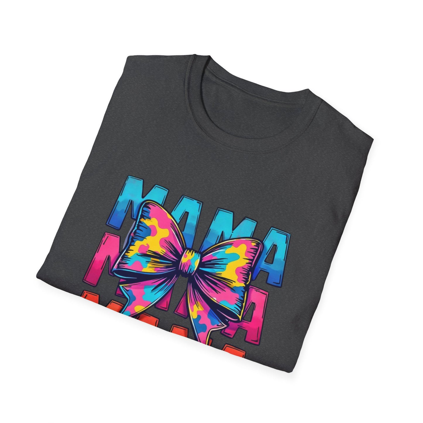 Neon MAMA T-Shirt with Coquette Bow
