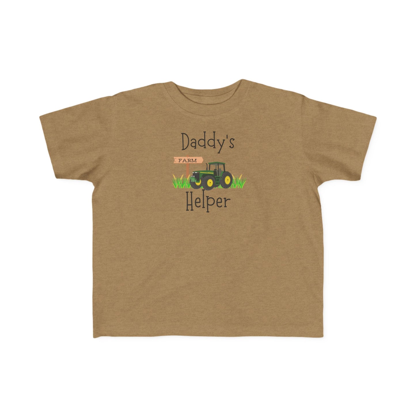 Daddy's Helper Toddler Tee — Cute Tractor Kids Shirt for Little Farm Fans