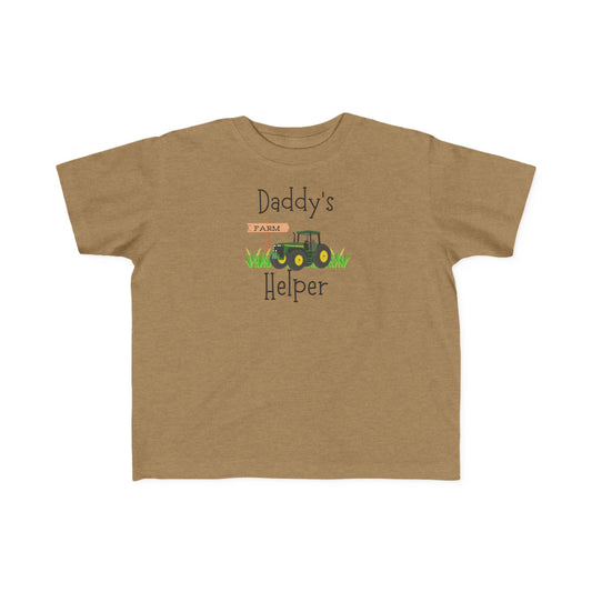 Daddy's Helper Toddler Tee — Cute Tractor Kids Shirt for Little Farm Fans
