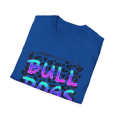 Neon Bulldogs Graphic T-Shirt, Casual Wear, Unisex Tee, Bulldog spirit, Summer Fashion