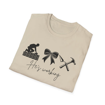 Work-themed Unisex T-Shirt, Father's Day gift, Construction humor shirt, Casual wear, Gift for him, DIY love shirt