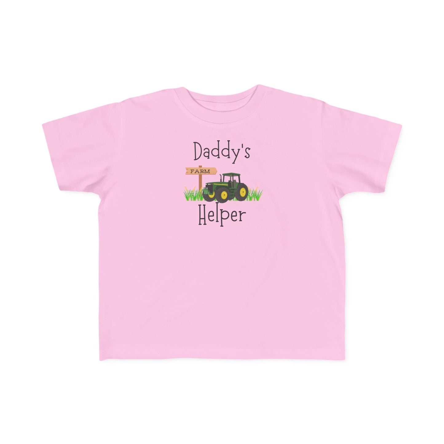 Daddy's Helper Toddler Tee — Cute Tractor Kids Shirt for Little Farm Fans