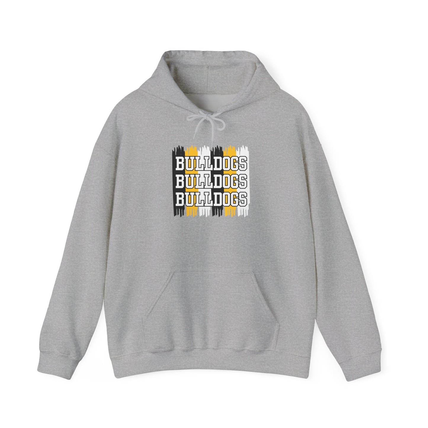 Bulldogs Spirit Hoodie, Unisex Heavy Blend Sweatshirt, Team Spirit Apparel, Gift for Sports Fans, Casual Wear