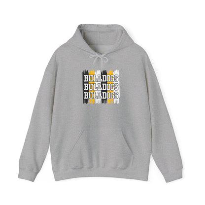 Bulldogs Spirit Hoodie, Unisex Heavy Blend Sweatshirt, Team Spirit Apparel, Gift for Sports Fans, Casual Wear