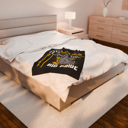 North Zulch Bulldogs Velveteen Plush Blanket, Cozy Throw for Sports Fans, Gift for Graduations, Home Decor, Team Spirit