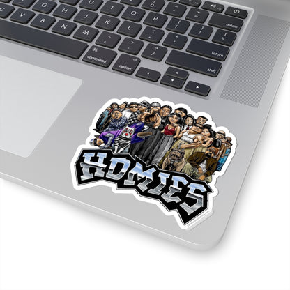 Homies Crew Kiss-Cut Sticker — Urban Chicano Art Laptop Decal