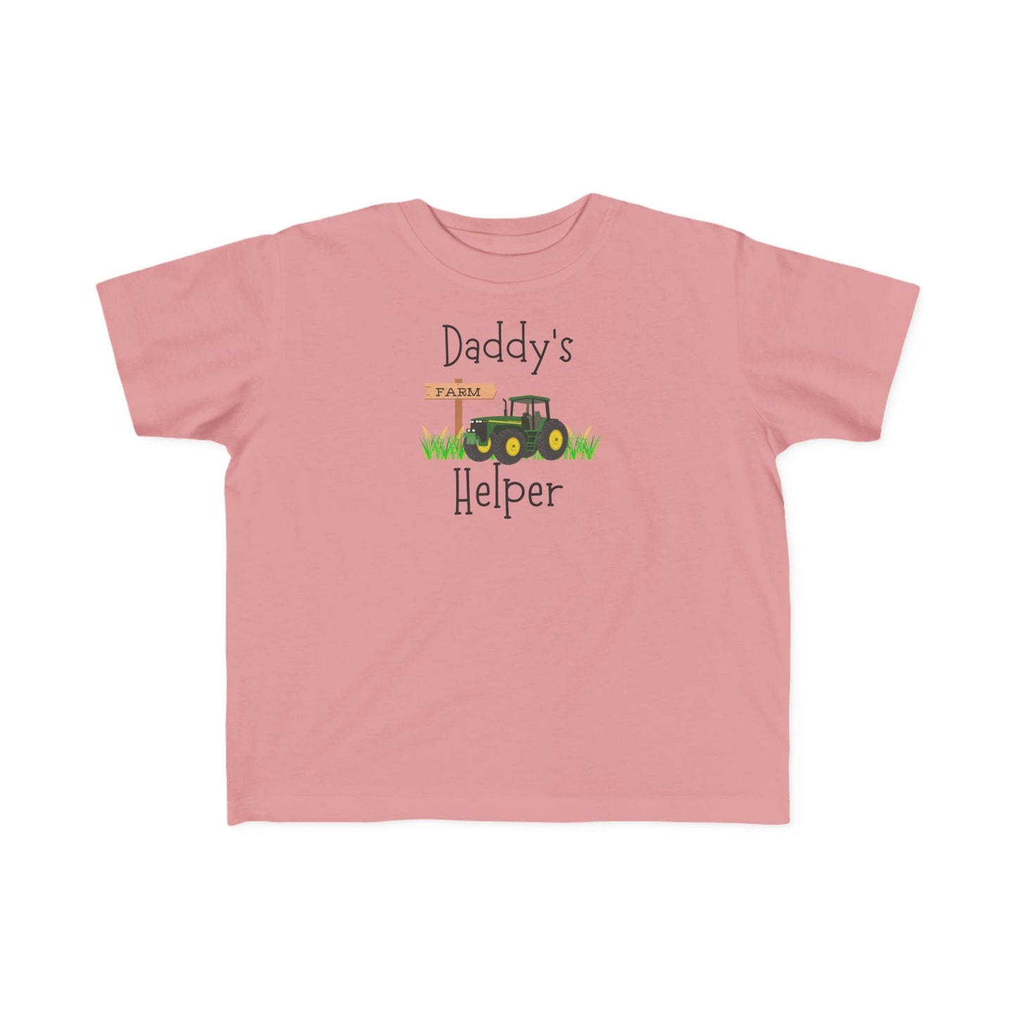 Daddy's Helper Toddler Tee — Cute Tractor Kids Shirt for Little Farm Fans