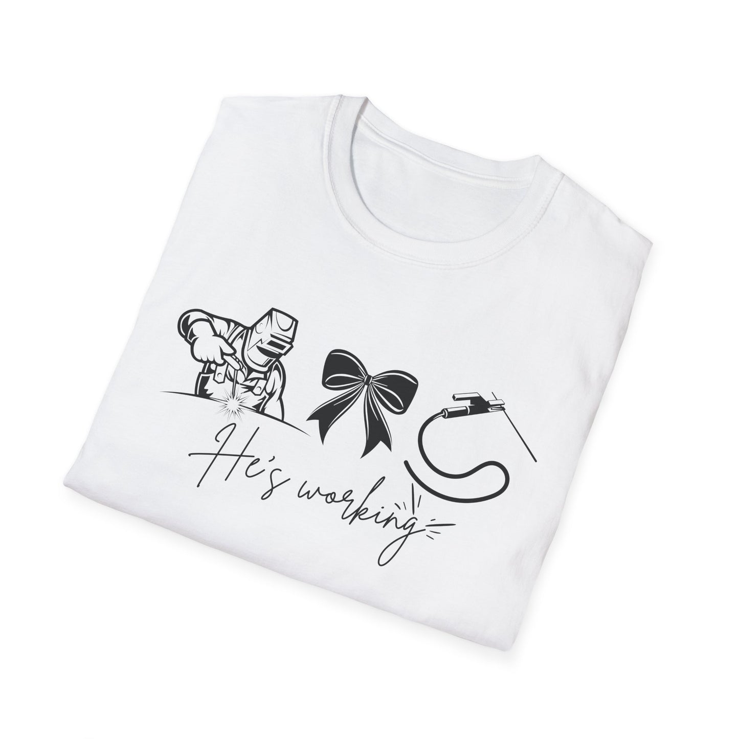 Welder Softstyle T-Shirt - He is working