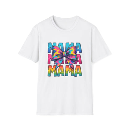 Neon MAMA T-Shirt with Coquette Bow