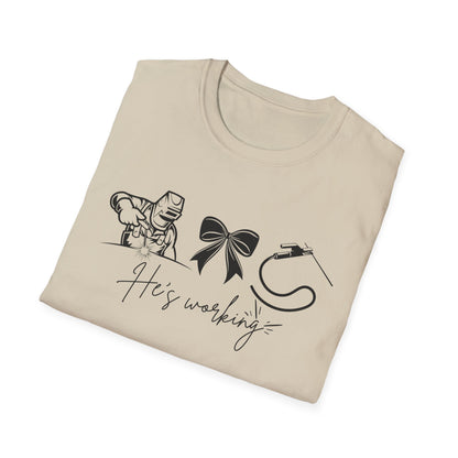 Welder Softstyle T-Shirt - He is working