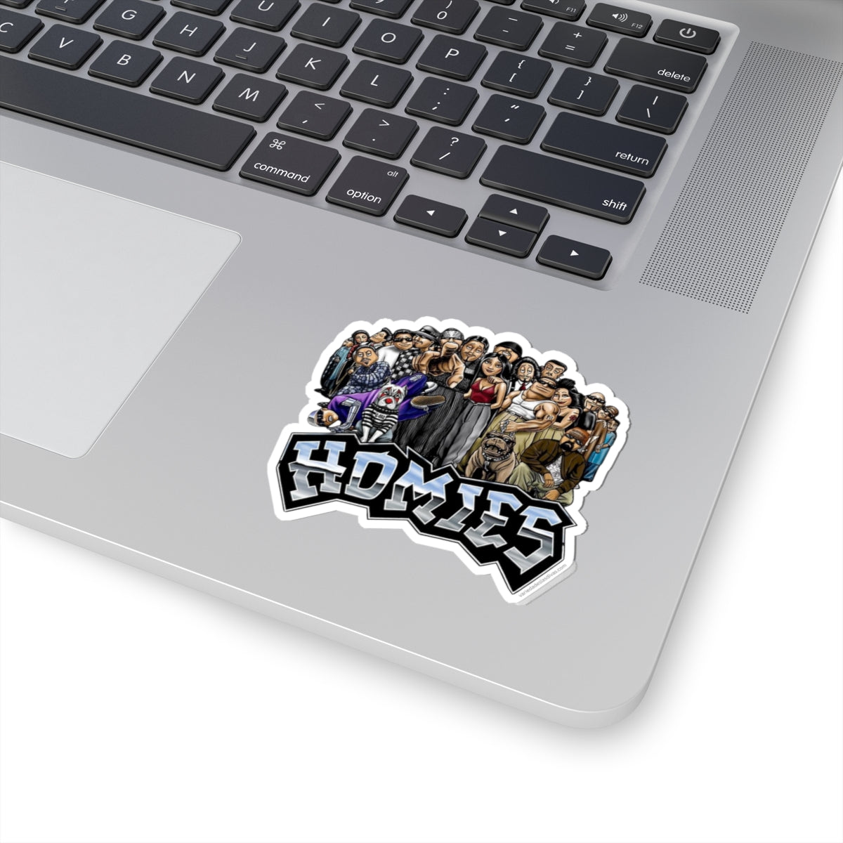 Homies Crew Kiss-Cut Sticker — Urban Chicano Art Laptop Decal