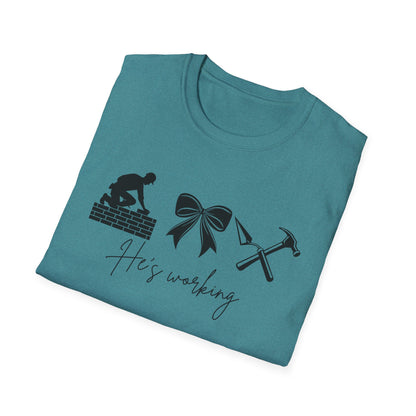 Work-themed Unisex T-Shirt, Father's Day gift, Construction humor shirt, Casual wear, Gift for him, DIY love shirt