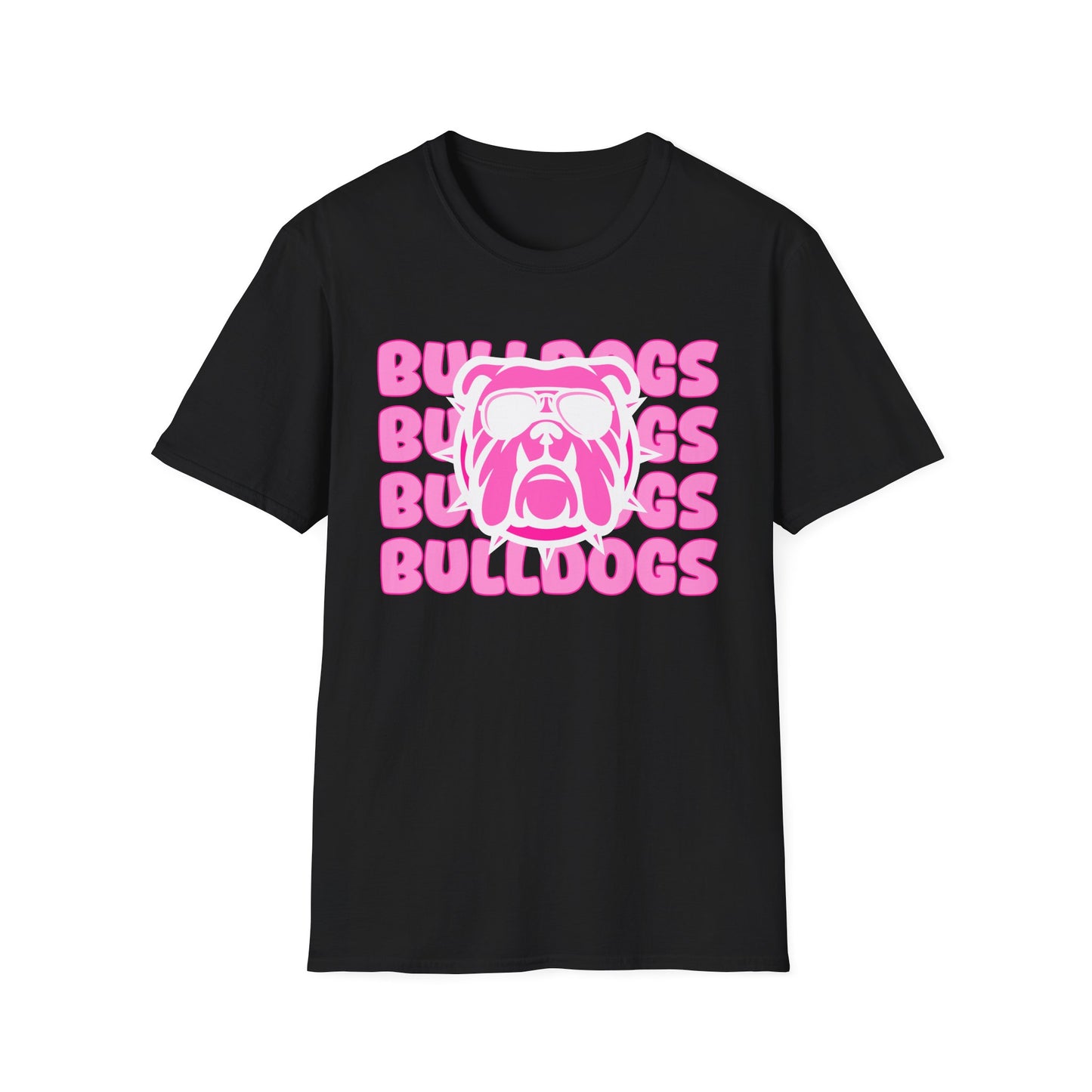 Pink Bulldog Unisex T-Shirt, Dog Lover Gift, Casual Wear, Cute Animal Tee, Pet Owner Apparel, Everyday Comfort