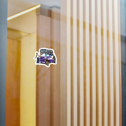 Purple Truck Homies Kiss-Cut Vinyl Decals | Unique Stickers for Home Decor, Skateboards, Laptops, Gift Ideas, Urban Art