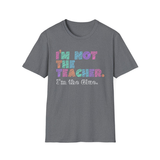 Colorful Teacher Appreciation T-Shirt, Funny Teacher Gift, Unisex Softstyle Tee, Back to School, Educational Humor, Unique Gift Idea