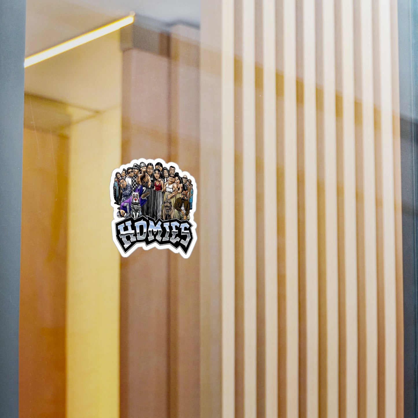 Homies Kiss-Cut Vinyl Decals | Unique Stickers for Home Decor, Skateboards, Laptops, Gift Ideas, Urban Art