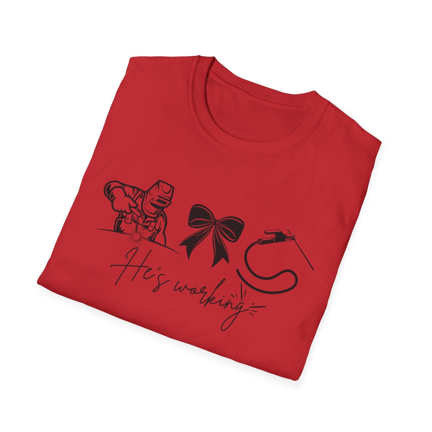 Welder Softstyle T-Shirt - He is working