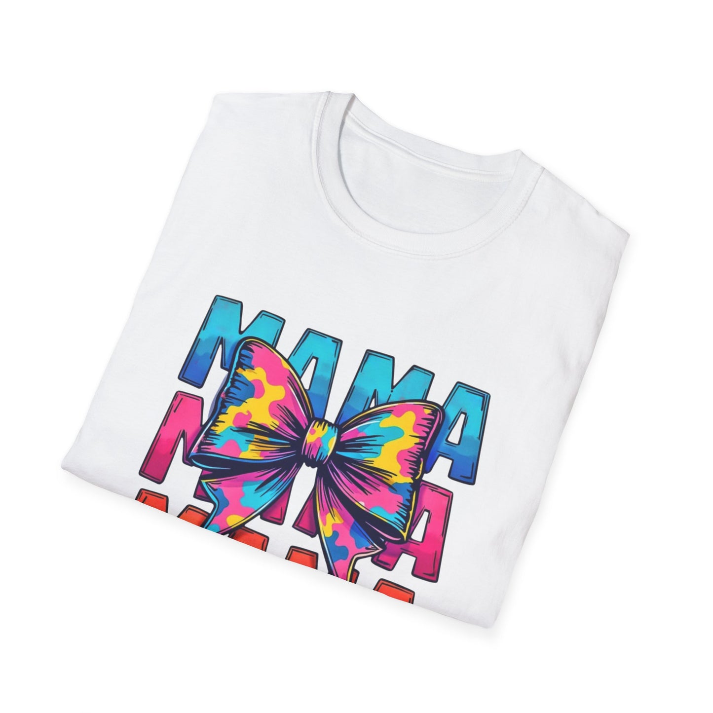 Neon MAMA T-Shirt with Coquette Bow