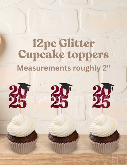 Class of 2025 Cupcake toppers