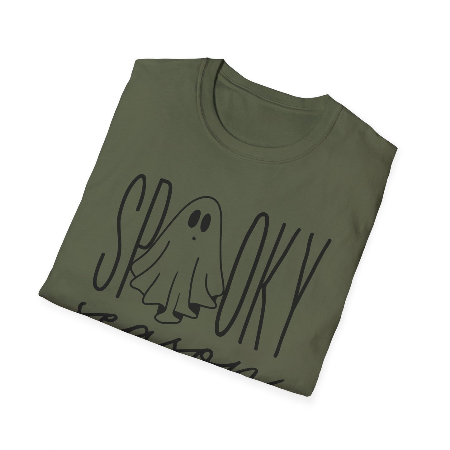 Ghost Tee - Spooky Season Unisex Softstyle T-Shirt