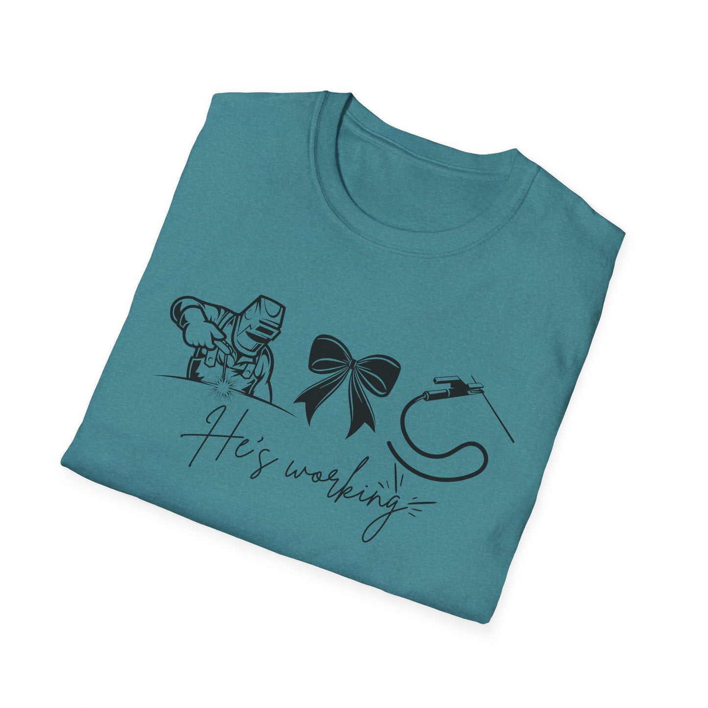 Welder Softstyle T-Shirt - He is working