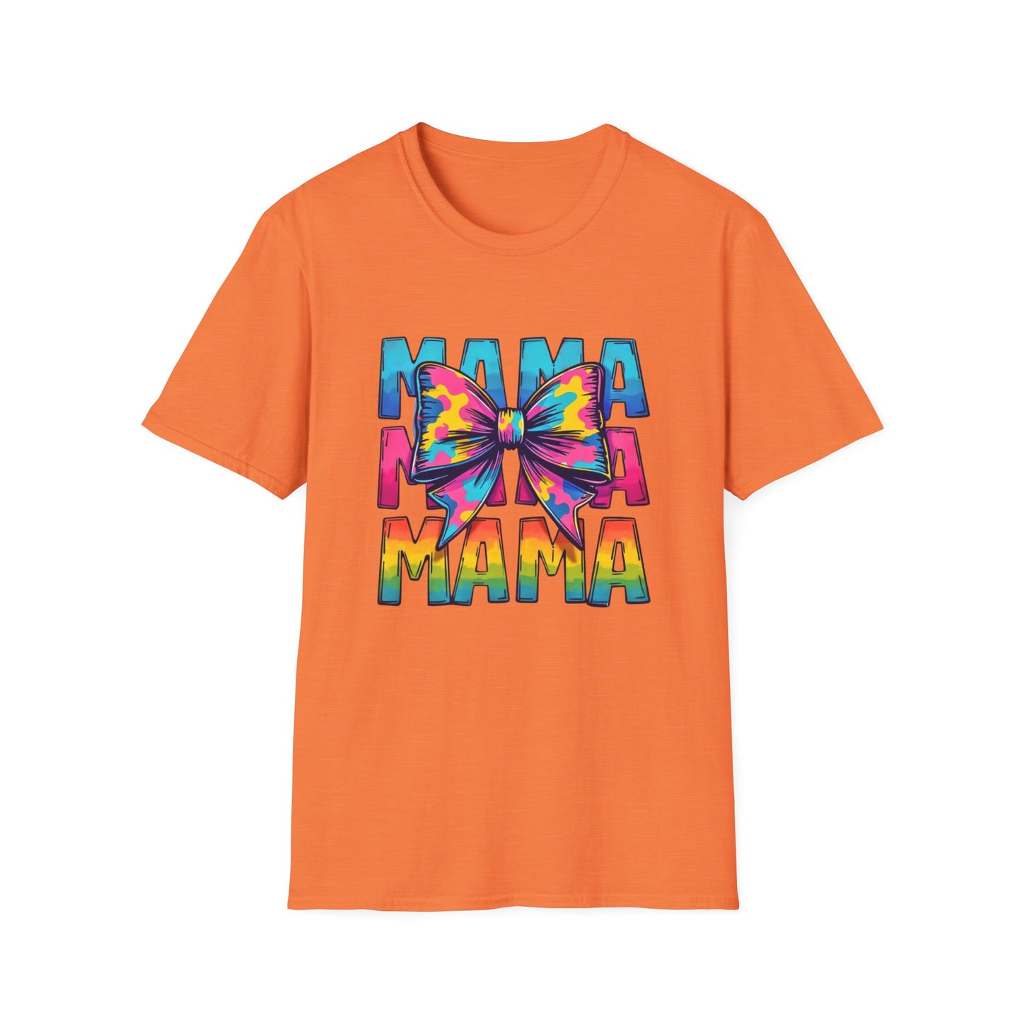 Neon MAMA T-Shirt with Coquette Bow