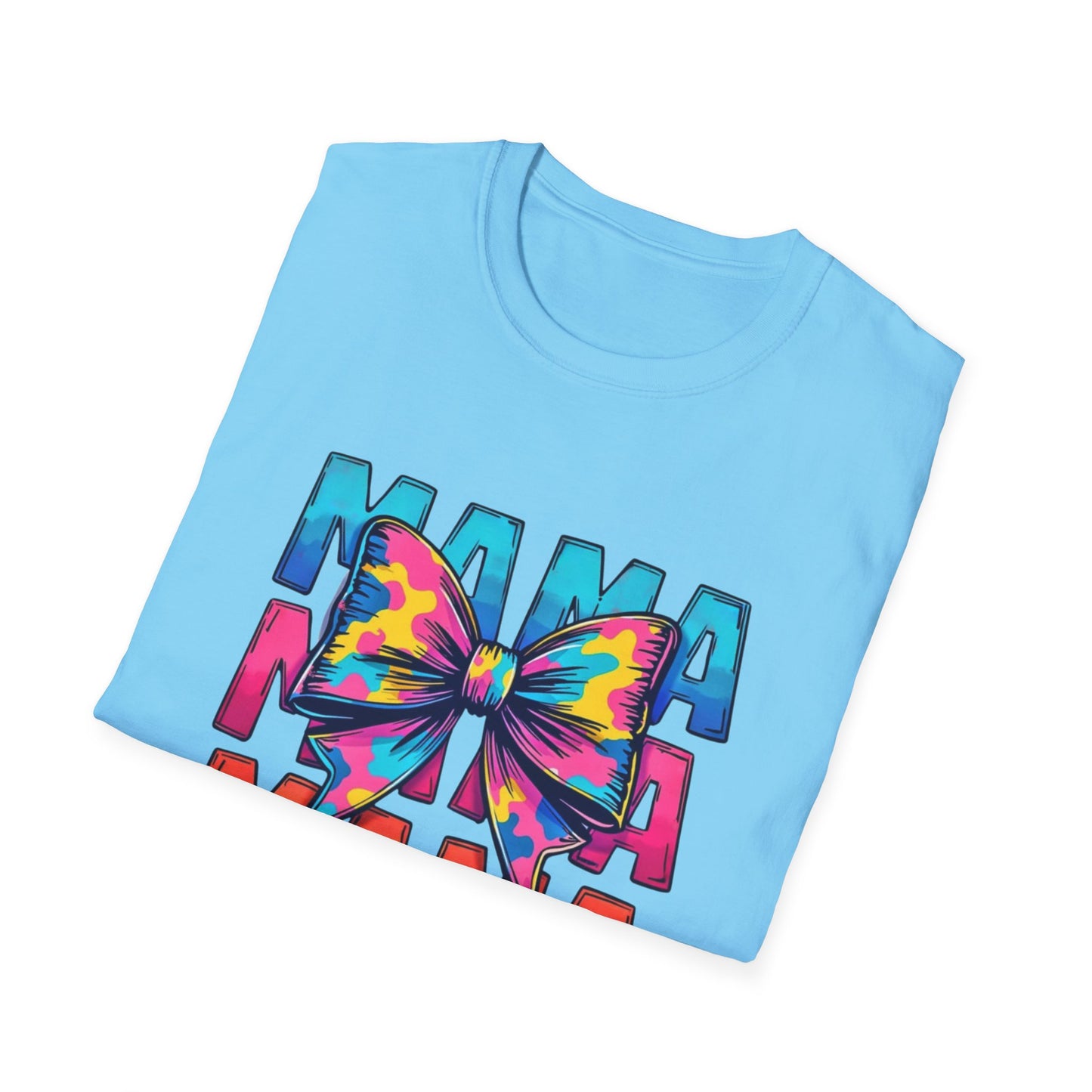 Neon MAMA T-Shirt with Coquette Bow