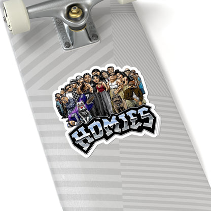 Homies Crew Kiss-Cut Sticker — Urban Chicano Art Laptop Decal