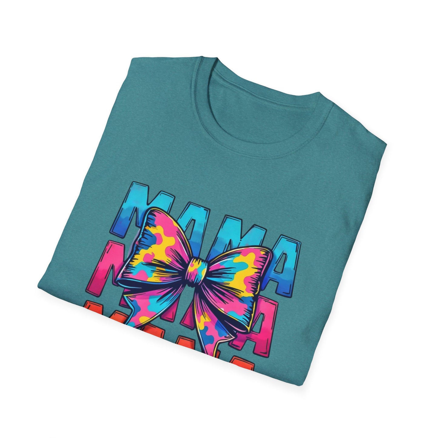Neon MAMA T-Shirt with Coquette Bow