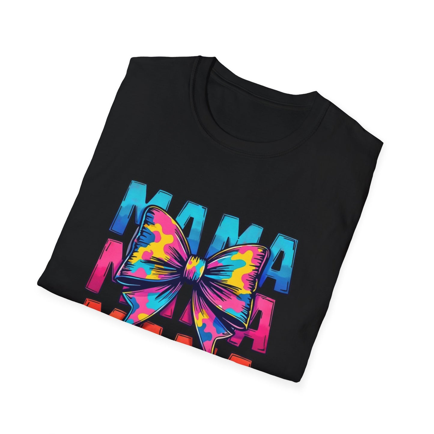 Neon MAMA T-Shirt with Coquette Bow