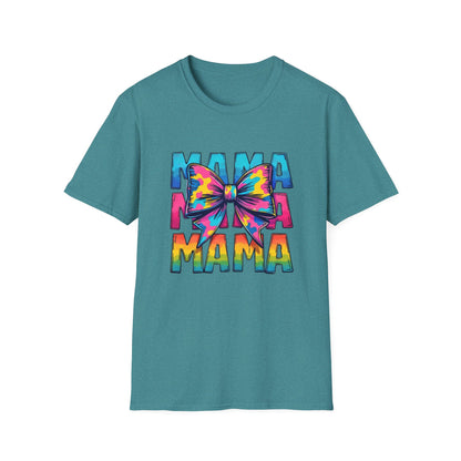 Neon MAMA T-Shirt with Coquette Bow