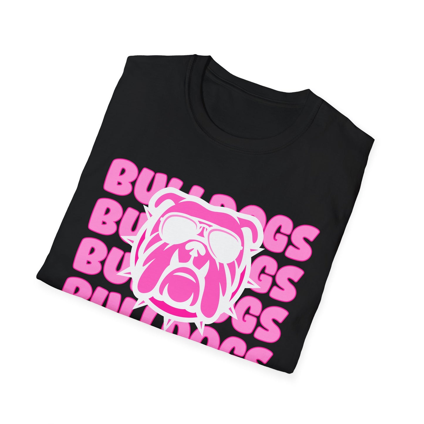 Pink Bulldog Unisex T-Shirt, Dog Lover Gift, Casual Wear, Cute Animal Tee, Pet Owner Apparel, Everyday Comfort