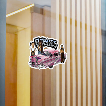 Pink Car Homies Kiss-Cut Vinyl Decals | Unique Stickers for Home Decor, Skateboards, Laptops, Gift Ideas, Urban Art