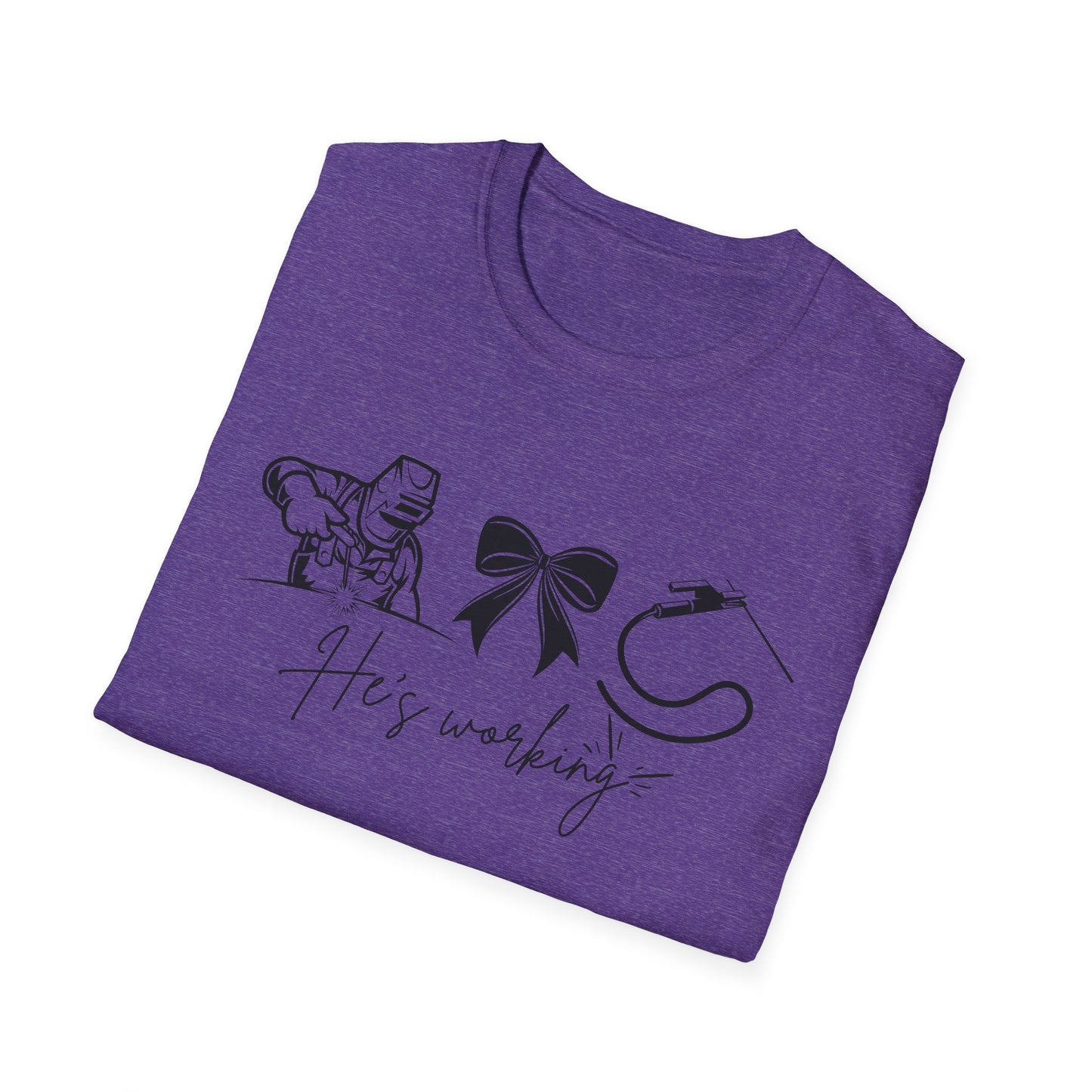Welder Softstyle T-Shirt - He is working
