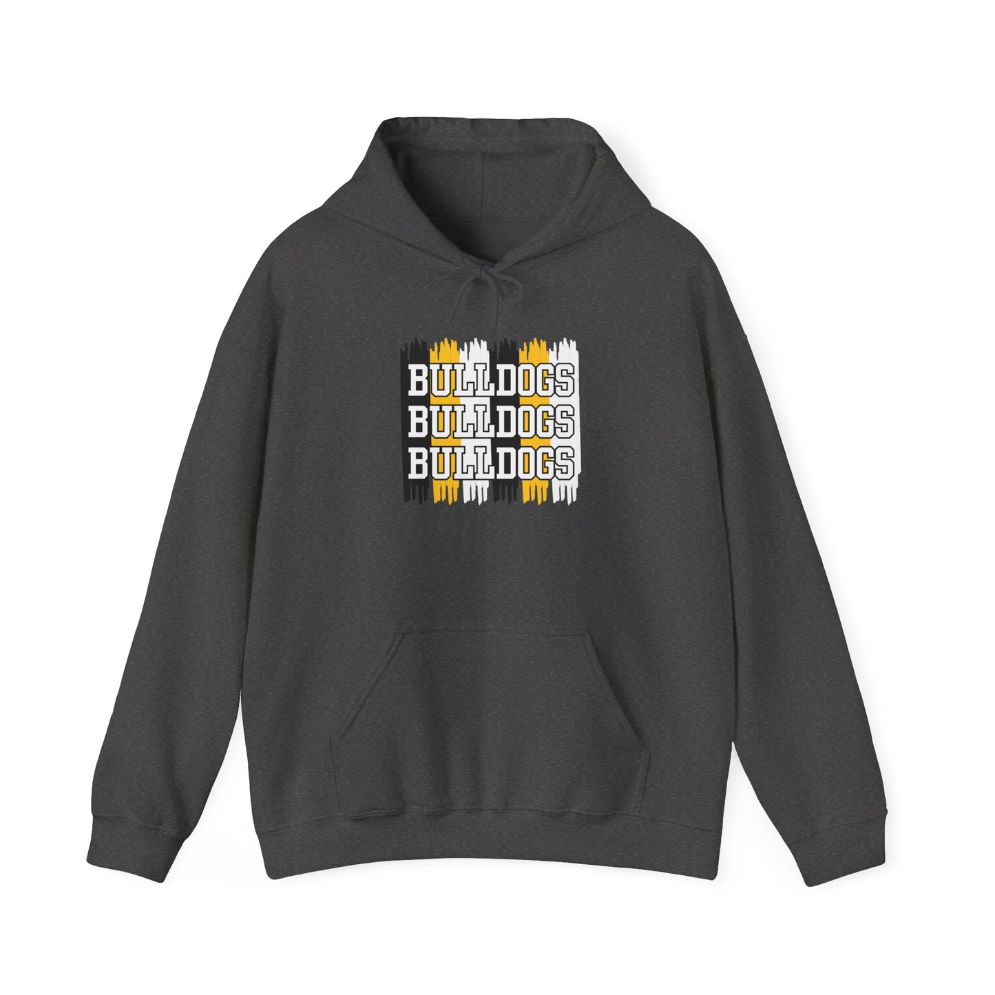 Bulldogs Spirit Hoodie, Unisex Heavy Blend Sweatshirt, Team Spirit Apparel, Gift for Sports Fans, Casual Wear