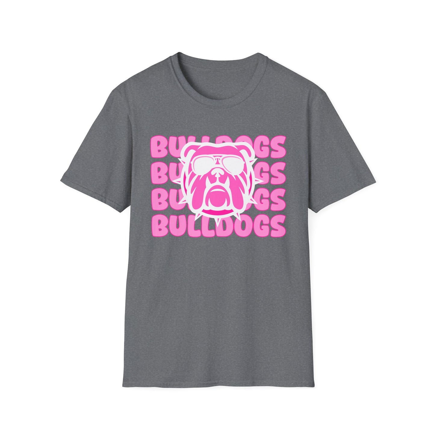 Pink Bulldog Unisex T-Shirt, Dog Lover Gift, Casual Wear, Cute Animal Tee, Pet Owner Apparel, Everyday Comfort
