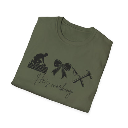 Work-themed Unisex T-Shirt, Father's Day gift, Construction humor shirt, Casual wear, Gift for him, DIY love shirt