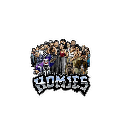 Homies Kiss-Cut Vinyl Decals | Unique Stickers for Home Decor, Skateboards, Laptops, Gift Ideas, Urban Art