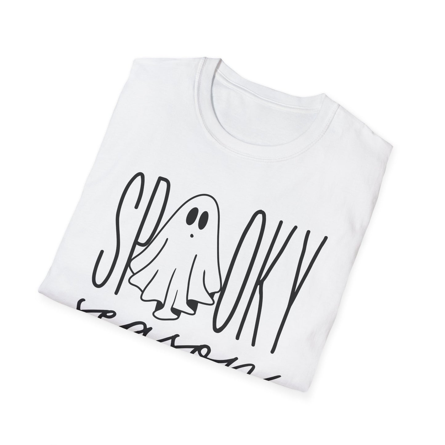 Ghost Tee - Spooky Season Unisex Softstyle T-Shirt