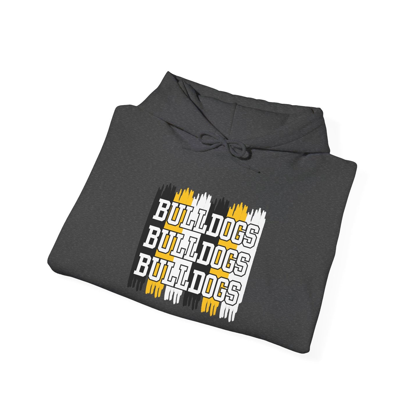 Bulldogs Spirit Hoodie, Unisex Heavy Blend Sweatshirt, Team Spirit Apparel, Gift for Sports Fans, Casual Wear