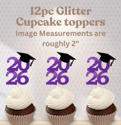 Class of 2026 Cupcake toppers