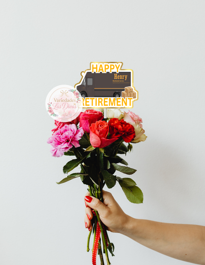 Happy Retirement Cake topper-Delivery man
